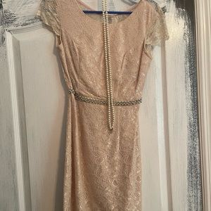 Baby pink elegant dress